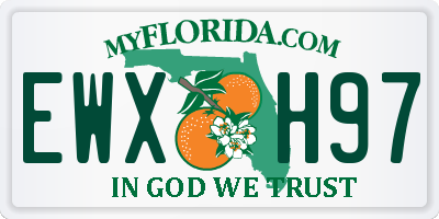 FL license plate EWXH97