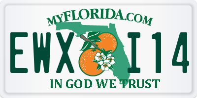 FL license plate EWXI14