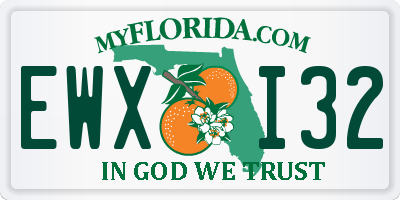 FL license plate EWXI32