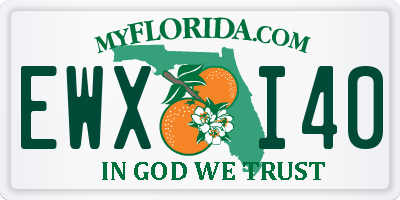 FL license plate EWXI40