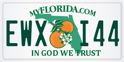 FL license plate EWXI44