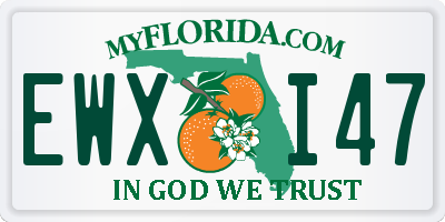 FL license plate EWXI47