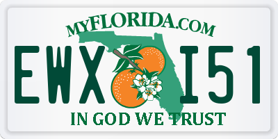 FL license plate EWXI51