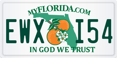 FL license plate EWXI54