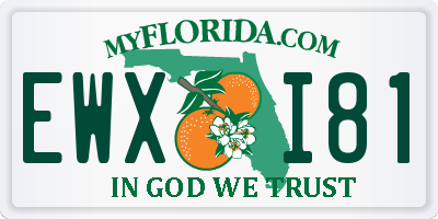 FL license plate EWXI81