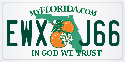 FL license plate EWXJ66