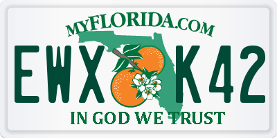 FL license plate EWXK42