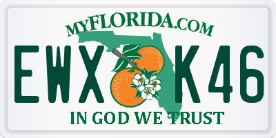 FL license plate EWXK46