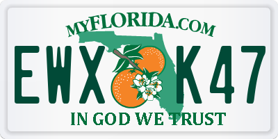 FL license plate EWXK47