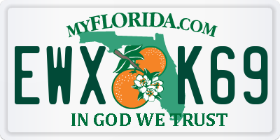 FL license plate EWXK69