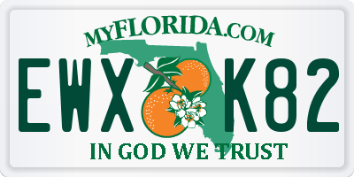 FL license plate EWXK82