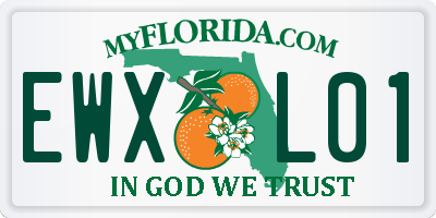 FL license plate EWXL01
