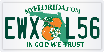 FL license plate EWXL56