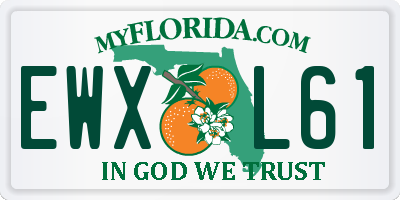 FL license plate EWXL61