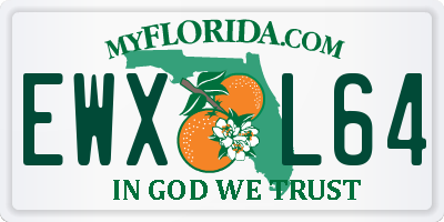 FL license plate EWXL64