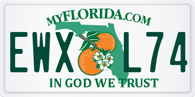 FL license plate EWXL74