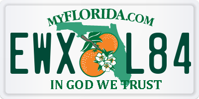 FL license plate EWXL84