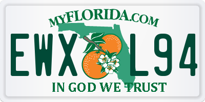 FL license plate EWXL94