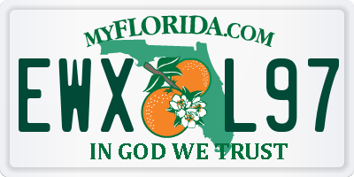 FL license plate EWXL97