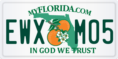 FL license plate EWXM05