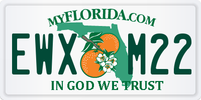 FL license plate EWXM22