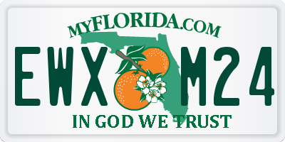 FL license plate EWXM24