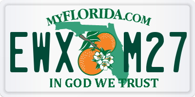 FL license plate EWXM27