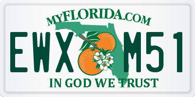 FL license plate EWXM51