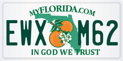 FL license plate EWXM62