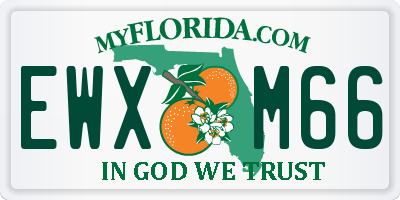 FL license plate EWXM66