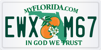 FL license plate EWXM67