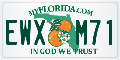 FL license plate EWXM71