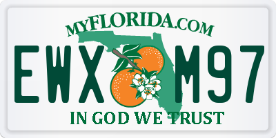 FL license plate EWXM97