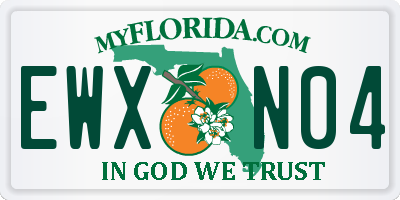 FL license plate EWXN04