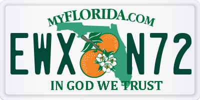 FL license plate EWXN72