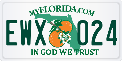 FL license plate EWXO24