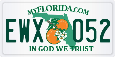 FL license plate EWXO52
