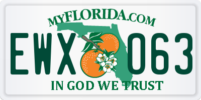 FL license plate EWXO63