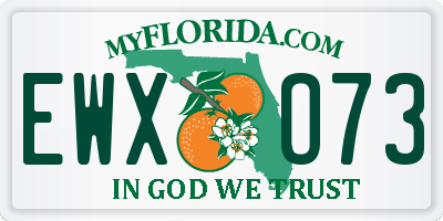FL license plate EWXO73