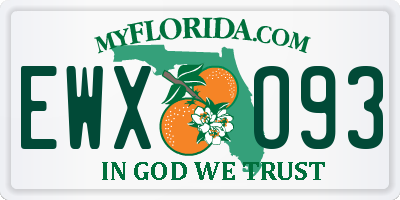 FL license plate EWXO93