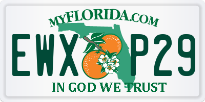 FL license plate EWXP29