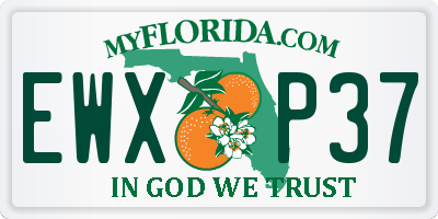 FL license plate EWXP37
