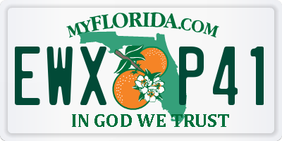 FL license plate EWXP41