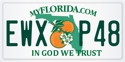FL license plate EWXP48