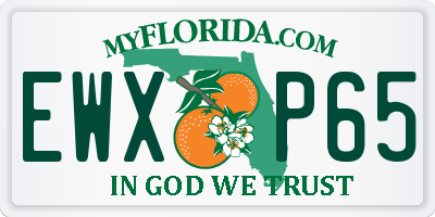 FL license plate EWXP65