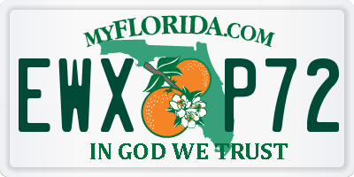 FL license plate EWXP72