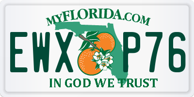 FL license plate EWXP76