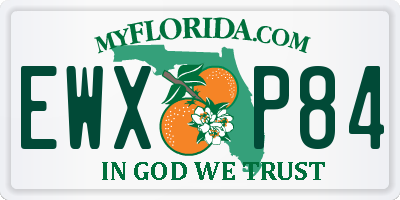FL license plate EWXP84