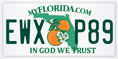 FL license plate EWXP89