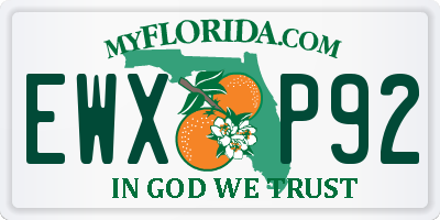 FL license plate EWXP92